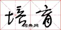 王冬龄培育草书怎么写
