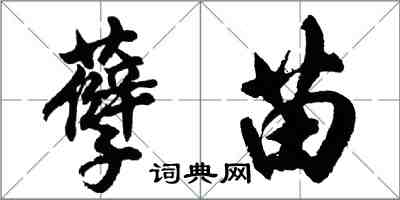 胡问遂孽苗行书怎么写