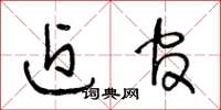 王冬龄近官草书怎么写