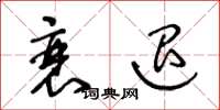 王冬龄衰退草书怎么写
