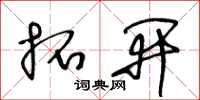 王冬龄拓开草书怎么写