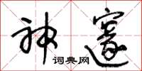 王冬龄神邃草书怎么写