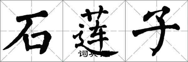翁闿运石莲子楷书怎么写