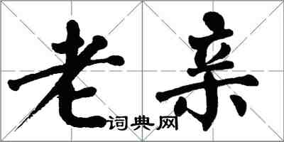 翁闿运老亲楷书怎么写