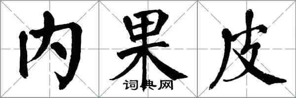 翁闿运内果皮楷书怎么写