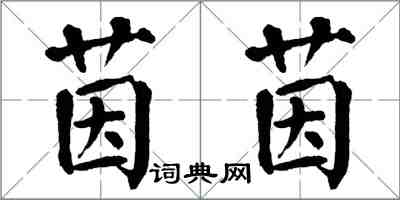 翁闿运茵茵楷书怎么写