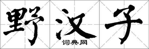 翁闿运野汉子楷书怎么写