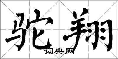 翁闿运驼翔楷书怎么写