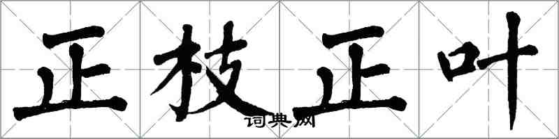 翁闿运正枝正叶楷书怎么写