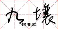 王冬龄九壤草书怎么写