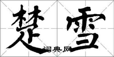 翁闿运楚雪楷书怎么写