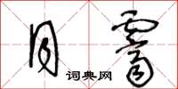 王冬龄月霁草书怎么写