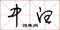 王冬龄中白草书怎么写