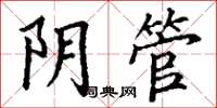 丁谦阴管楷书怎么写