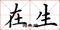 丁谦在生楷书怎么写