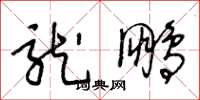 王冬龄龙鹏草书怎么写