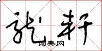 王冬龄龙轩草书怎么写