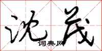 曾庆福沈茂行书怎么写