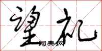 曾庆福望礼行书怎么写