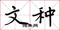 周炳元文种楷书怎么写