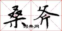 周炳元桑斧楷书怎么写