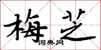 周炳元梅芝楷书怎么写