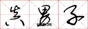 王冬龄真男子草书怎么写