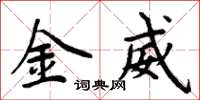 周炳元金威楷书怎么写