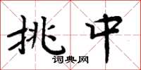 周炳元挑中楷书怎么写