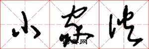 刘少英小家伙草书怎么写