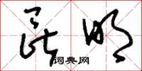 刘少英昆明草书怎么写