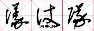 刘少英仪仗队草书怎么写