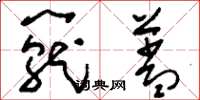 刘少英笼盖草书怎么写