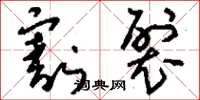 刘少英割裂草书怎么写