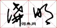 刘少英讲明草书怎么写