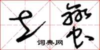 刘少英土蛮草书怎么写