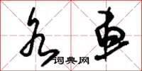 刘少英水车草书怎么写