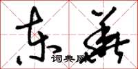刘少英东华草书怎么写