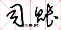 刘少英司账草书怎么写