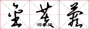 刘少英金芙蓉草书怎么写