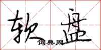 段相林软盘行书怎么写