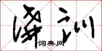 刘少英讲训草书怎么写