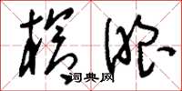 刘少英枪眼草书怎么写
