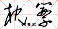 刘少英枕簟草书怎么写