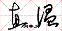 刘少英直温草书怎么写