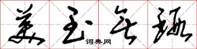 刘少英美玉无瑕草书怎么写