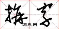 刘少英拼字草书怎么写