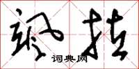 刘少英飒拉草书怎么写
