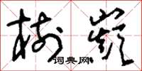 刘少英树巅草书怎么写