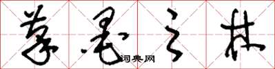 刘少英笔墨之林草书怎么写